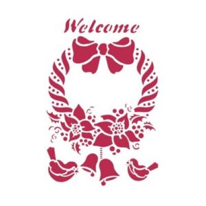 Stencil G Welcome Stamperia