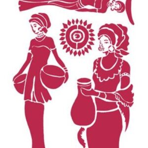 Stencil G Figure etniche Stamperia