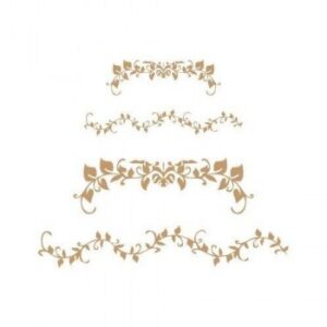 Stencil deco bordure foglioline Renkalik