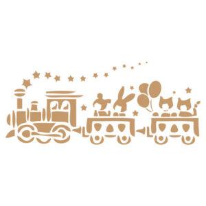 Stencil deco trenino bimbi Renkalik