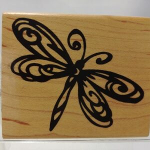 Timbro in legno Libellula