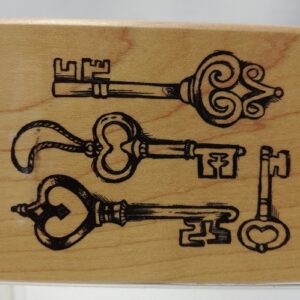 Timbro in legno Chiavi antiche