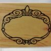 Timbro in legno Cornicetta