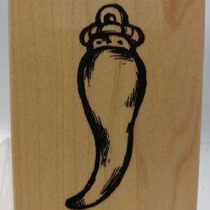 Timbro in legno Cornetto