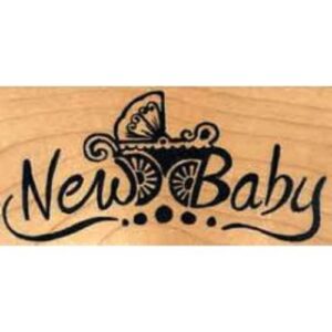 Timbro in legno New baby