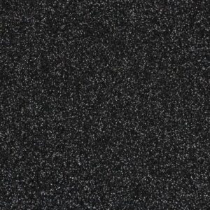 Feltro Stardust glitter nero termoformabile 50x50