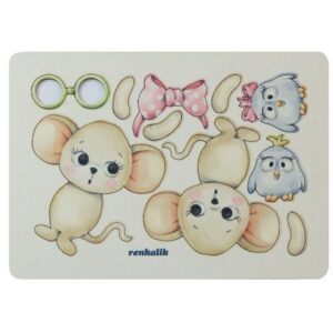 Sweet wood Topolini Charlie e Minnie A6