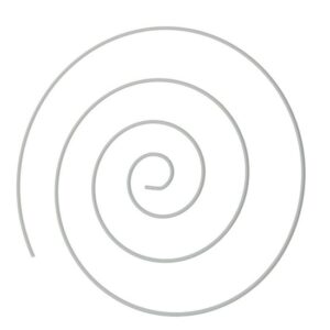 Spirale di metallo bianco