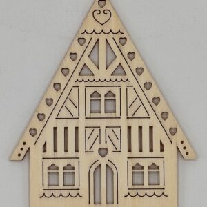 Sagoma casetta nordica 2 piani in legno