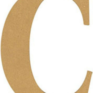 Lettera C in mdf 22cm