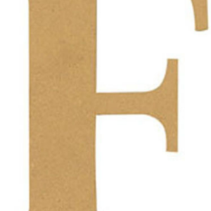 Lettera F in mdf 22cm