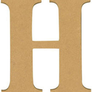 Lettera H in mdf 22cm