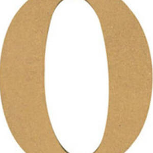 Lettera O in mdf 22cm