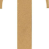 Lettera T in mdf 22cm