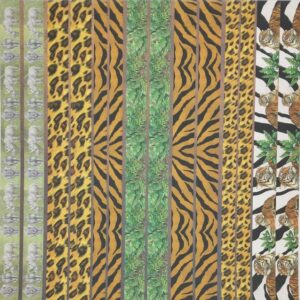 Foglio scrap singolo strisce savana
