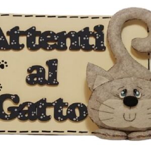Sagoma legno gatto 15cm