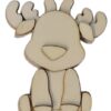 Sagoma legno renna seduta