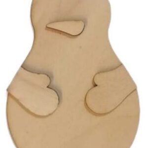 Sagoma legno pupazzo di neve