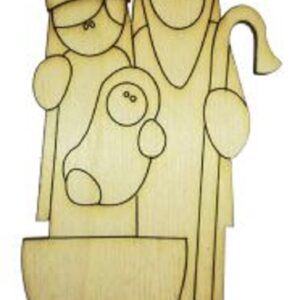 Sagoma legno Natività mini