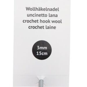 Uncinetto lana in alluminio 3mm