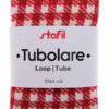 Tubolare Gingham rosso/bianco 30x8cm