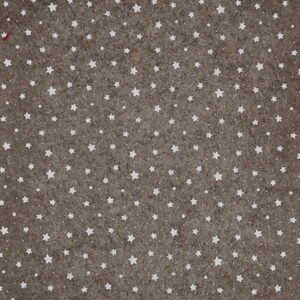 Pannolenci 30x40 stelline marrone melange e bianco