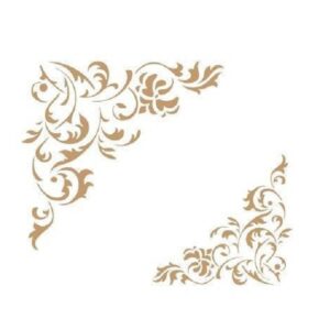 Stencil Mya 034 angoli 2 misure