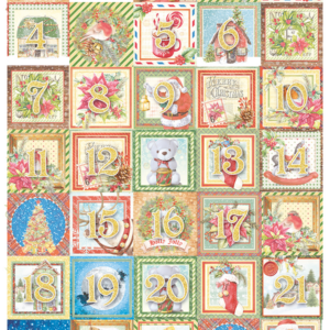 Carta di riso maxi A3 Jolly advent journey
