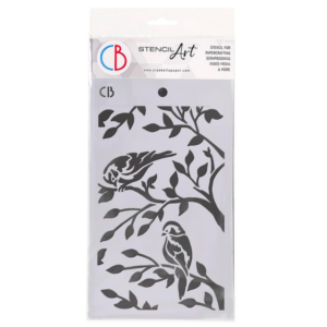 Stencil texture Two birds