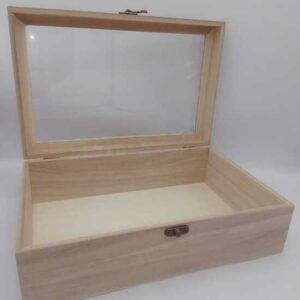 Alternative view of Scatola balsa con vetro grande