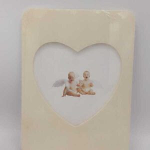 Portafoto balsa foto a cuore