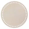 Disco in legno con fori 7mm diam.20 cm