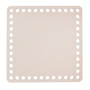 Rettangolo in legno con fori 7mm 15x15cm