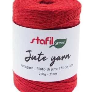 Filato di juta rosso