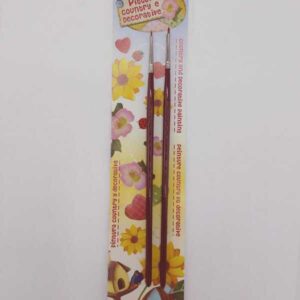 Set 2 pennelli scalpello mini