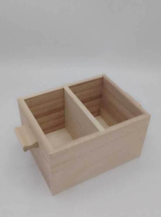 Portamatite balsa 2 scomparti - immagine 2