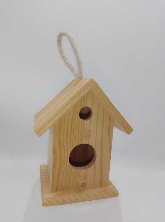 Casetta per uccellini legno - immagine 2