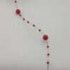 Nastro perline 7mm rosso sangue